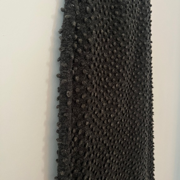 Vintage 1970’s Trocadero Paris pom knit‎ charcoal black skirt 24 inch waist - Picture 4 of 12